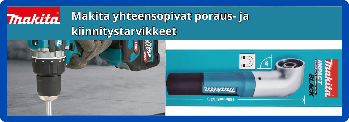Makita poraus- ja kiinnitystarvikkeet